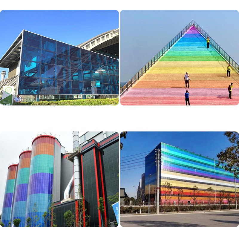 Transparency 10% 20% 30% 40% CdTe Thin Film Power Glass BIPV Solar Panel Facade for Fencing Bacony