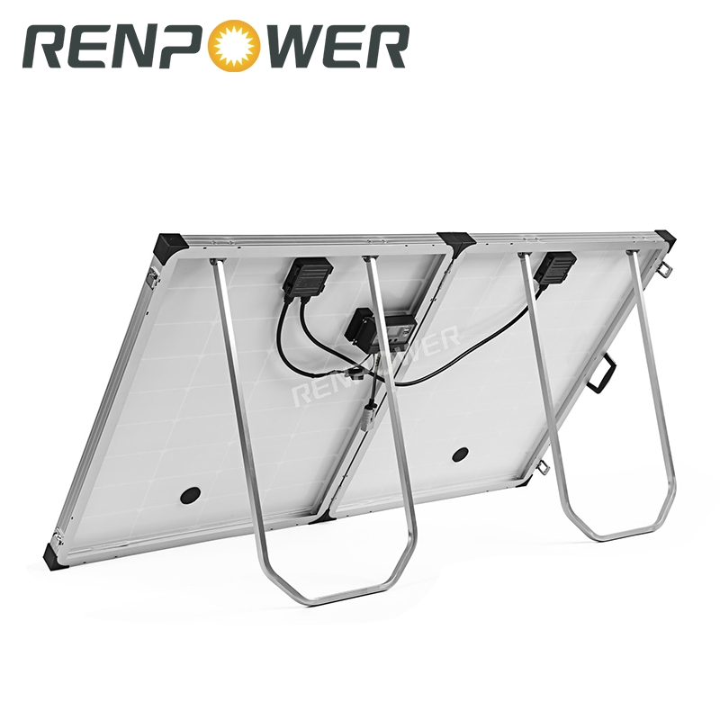 Mono 250W Foldable Solar Panel Suitcase Kit for Camping RV 12V Battery