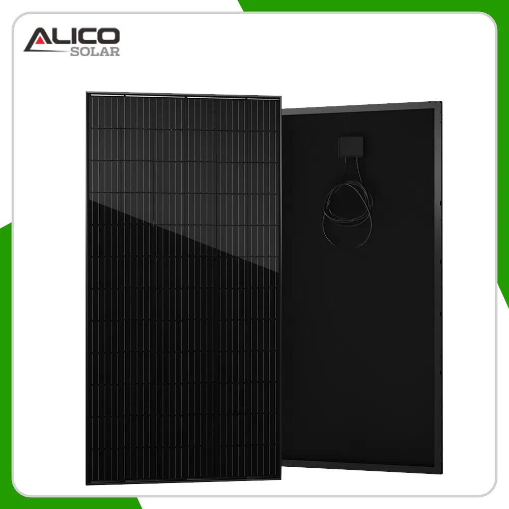 Full Black All Black Shingled Overlapping Mono Power 400W 500W 600W 670W Watt Energy Solar Module Panel Price
