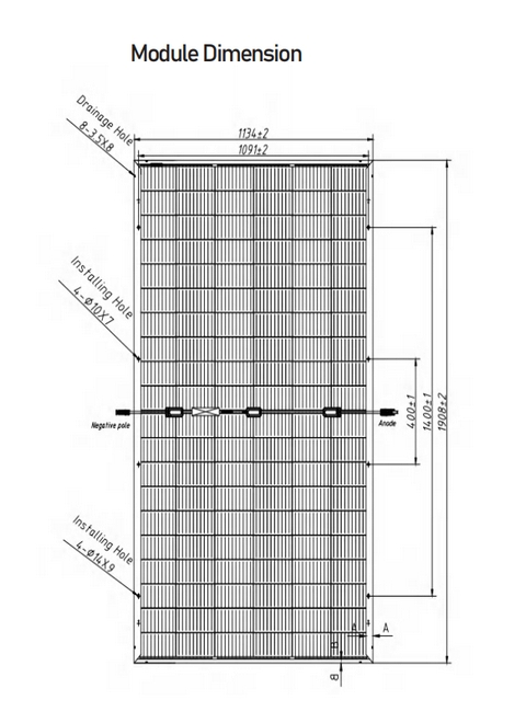 465W Marine-Grade Perc Solar Panel for off-Grid and Marine Use