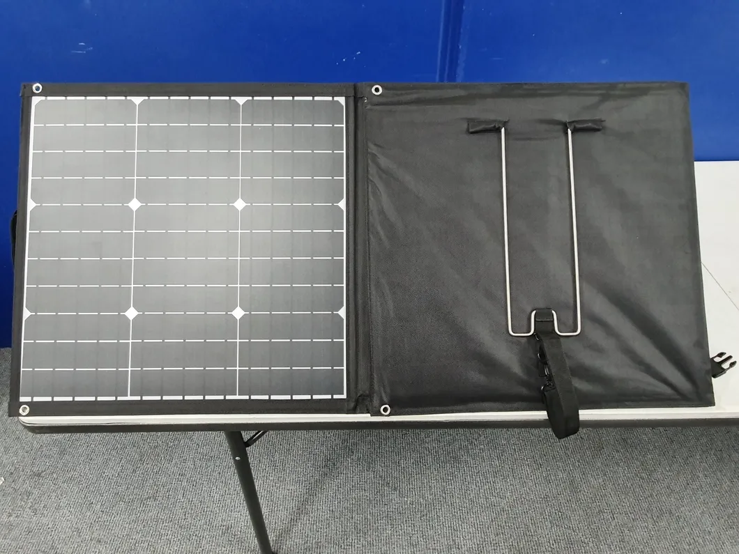 OEM 120W Portable Folding Blanket Solar Panel Charger Bag Detail 1