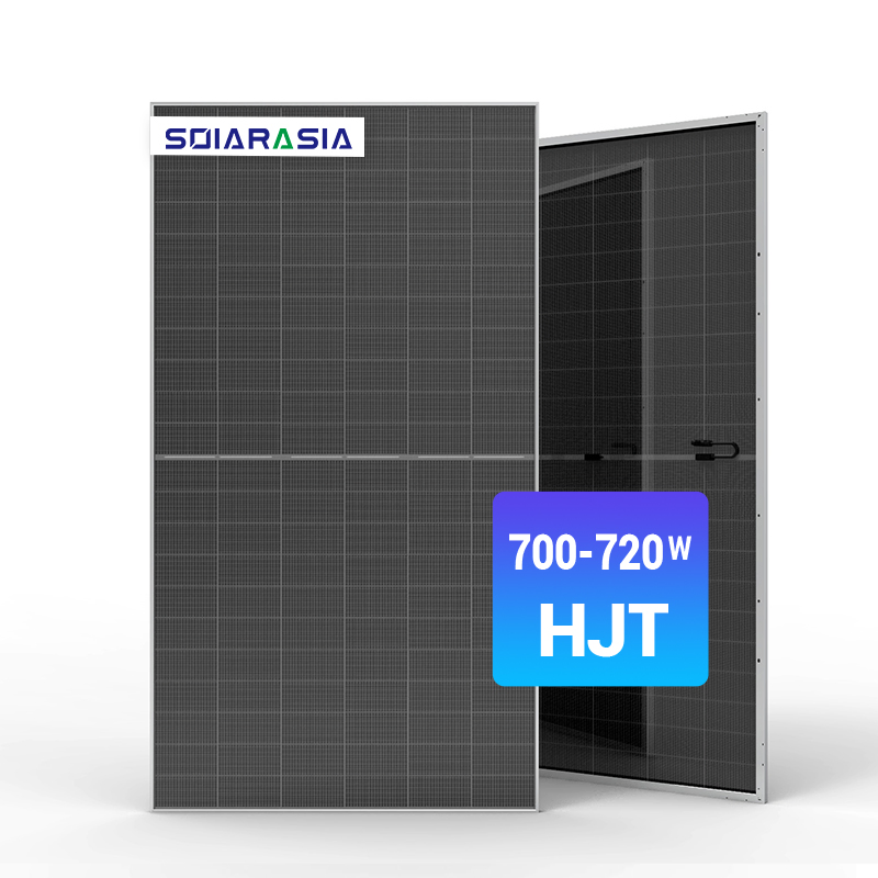 High Safety Manufacture 700W Bifacial Shingled Solar Power Panel Mono Hjt Technology Double Glass Solar Panel for Home Price