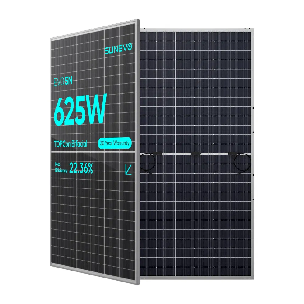 700W Shingled Bifacial Half Cut Solar Panels Topcon 570W 580W Panels in Europe Warehouse
