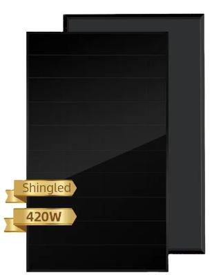 All Black Solar Panel 400W 410W 415W 420W Shingled Mono Solar Panels