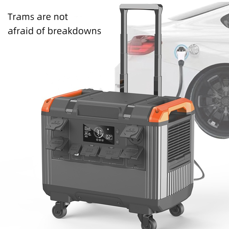 2688wh Capacity with 3X1000W AC Outlets Portable Solar Generator for Home Backup