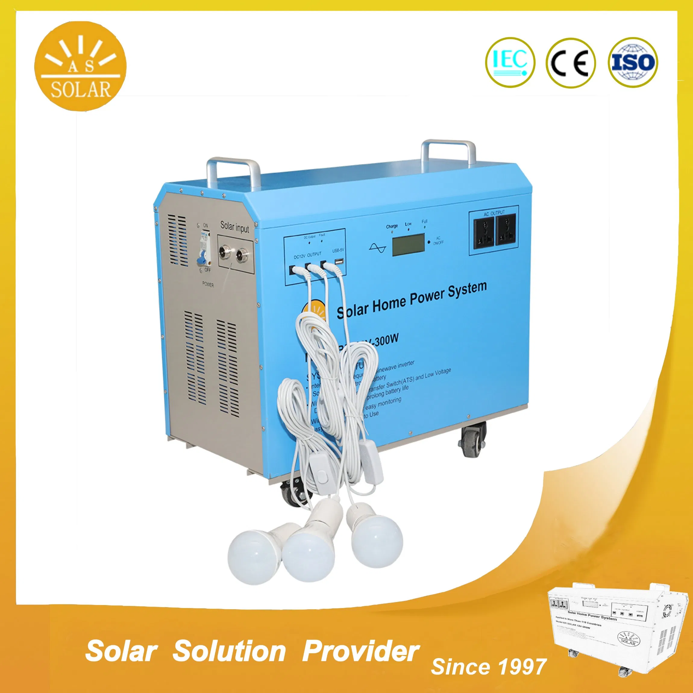 100W off-Grid Solar Home Lighting Kits (Integrated Type)