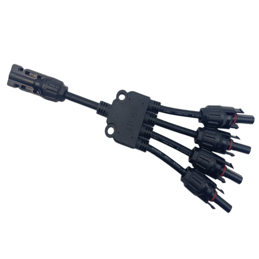 Solar Connectors Branch Parallel Adapter Cable Wire Tool Kit for Solar Panel