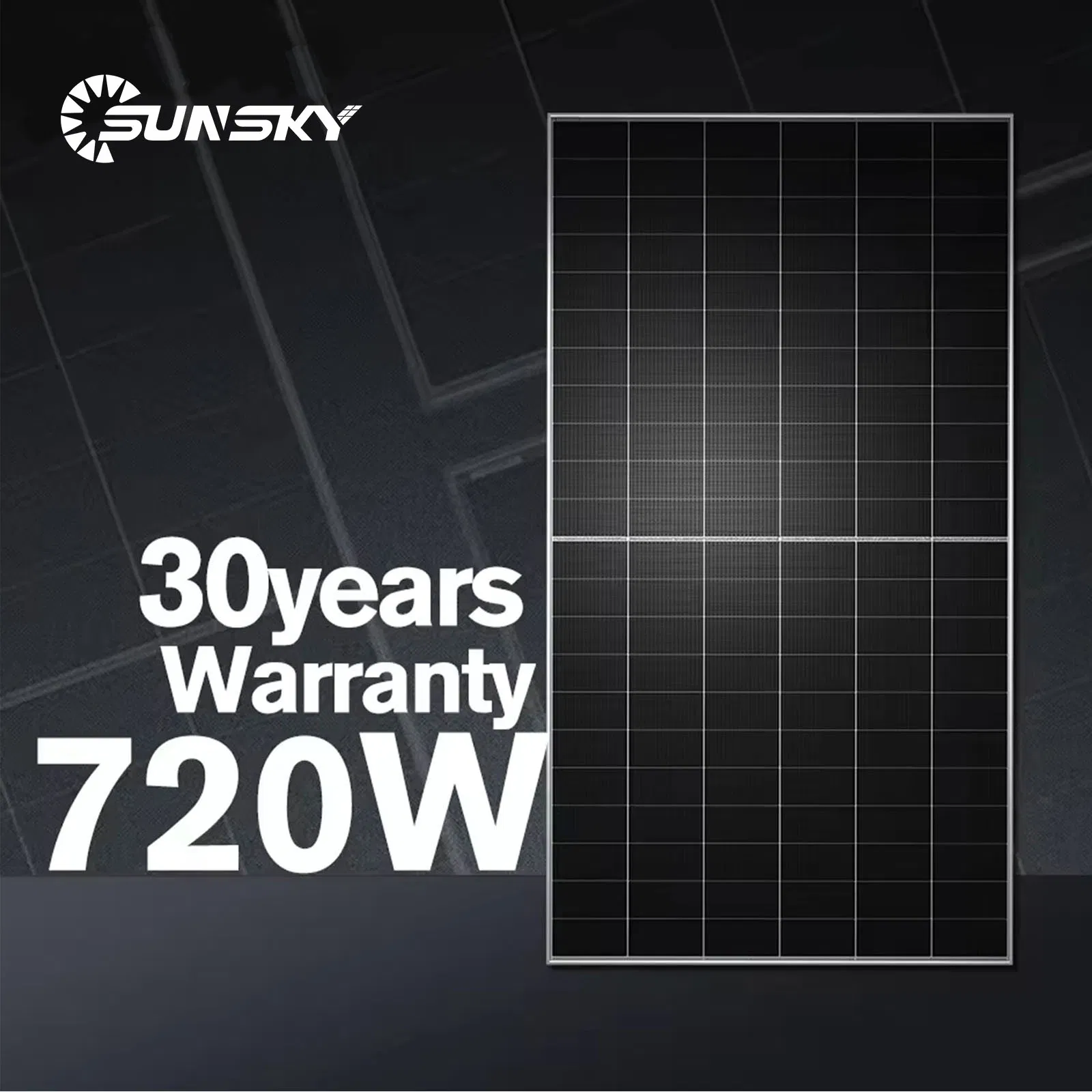 Hot Sale Half Cell Thin Solar Panels 500W 550W 700W 720W Bifacial Perc Monocrystalline Module Solar Panel Wholesale 580W 585W 590W 595W 600W