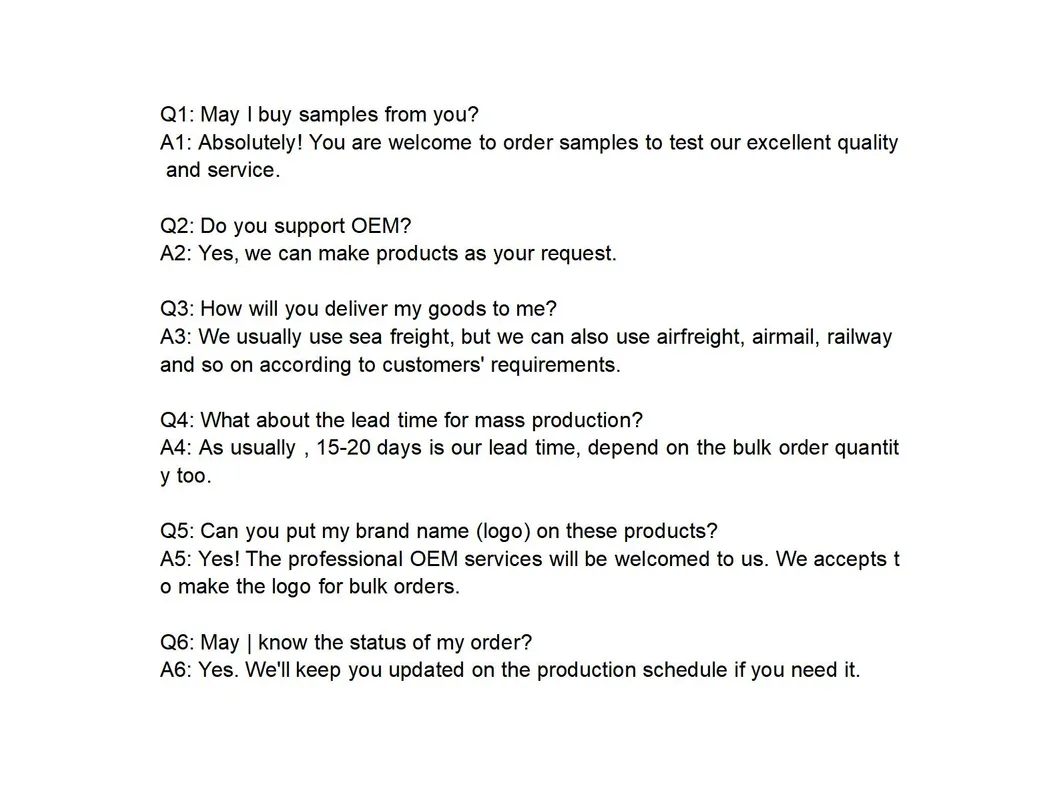 FAQ info
