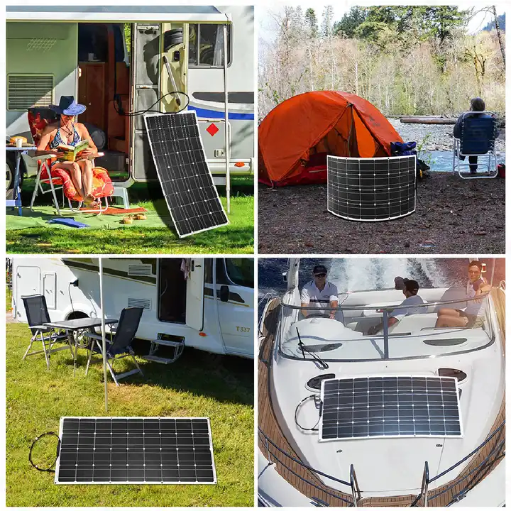 High Quality 100W Flexible Solar Panels Thin-Film Perc Type with Half Cell for Industrial Applications at a Good Price