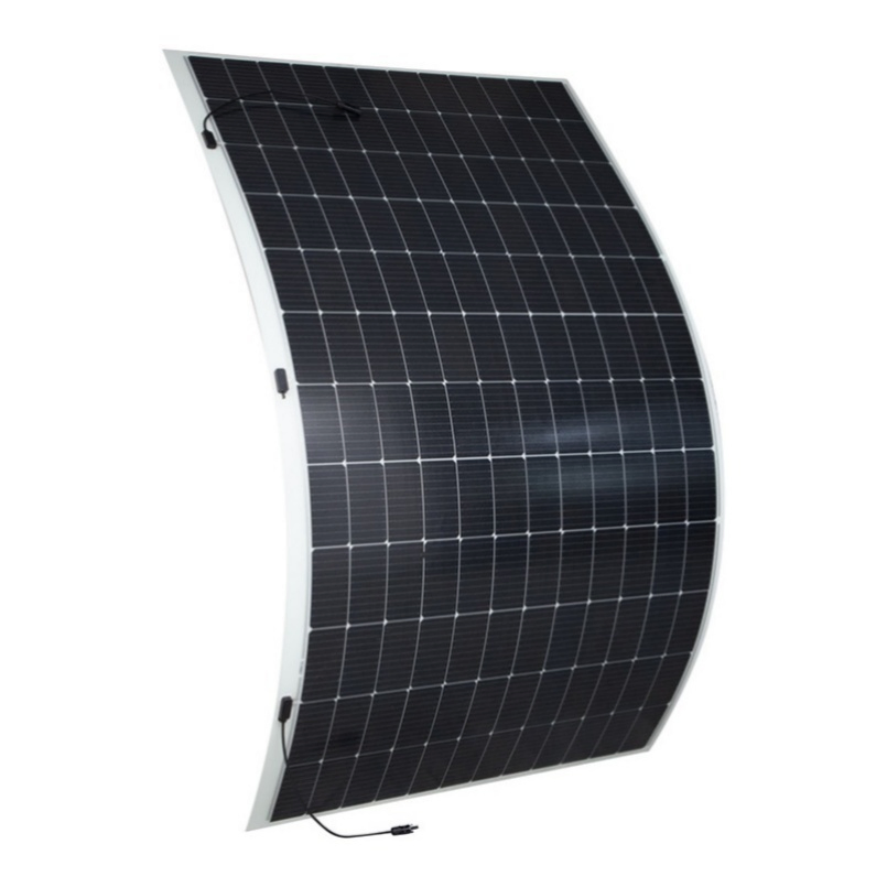 520W Flexible Solar Panel Lightweight Monocrystalline Photovoltaic Solar Panel Half-Cell Frameless Glass Free PV Module for RV Marine Home Solar Systems