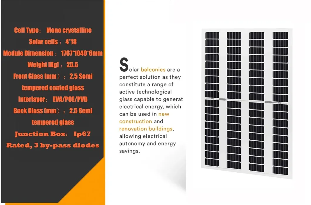 Solar Panel Technical Diagram