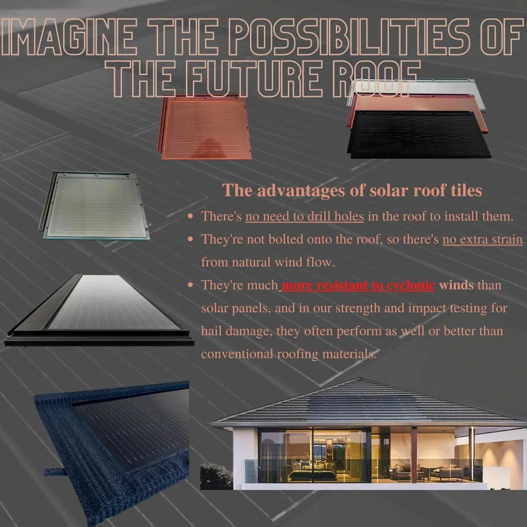 Solar Tiles Close Up