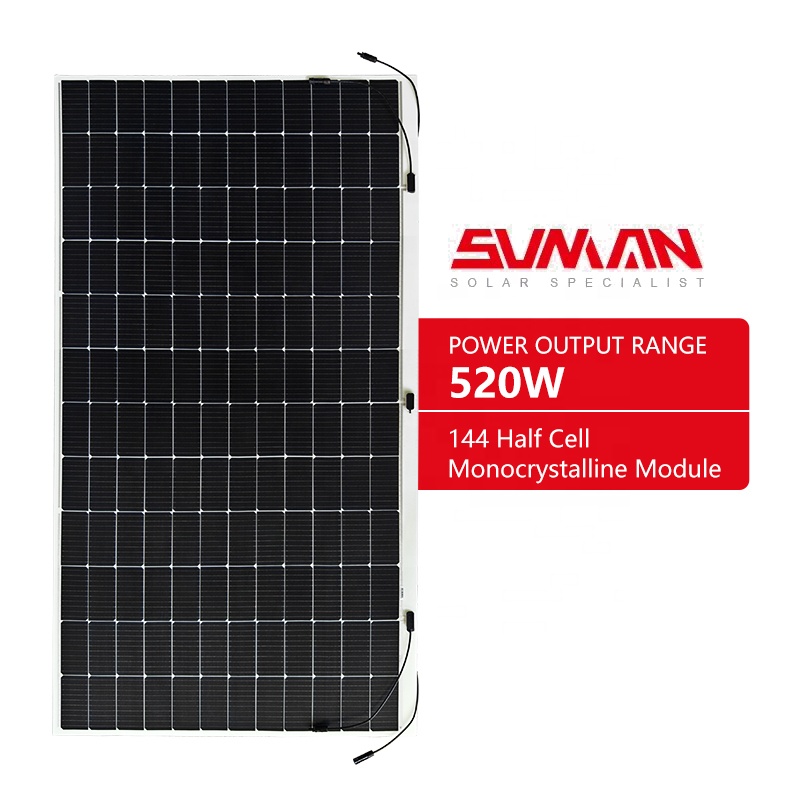 OEM Flexible Solar Panels 100w 200w 300w 400 Watt 500w 520w 550w 1000w Mono Cristal Flexible Thin Film Solar Panel