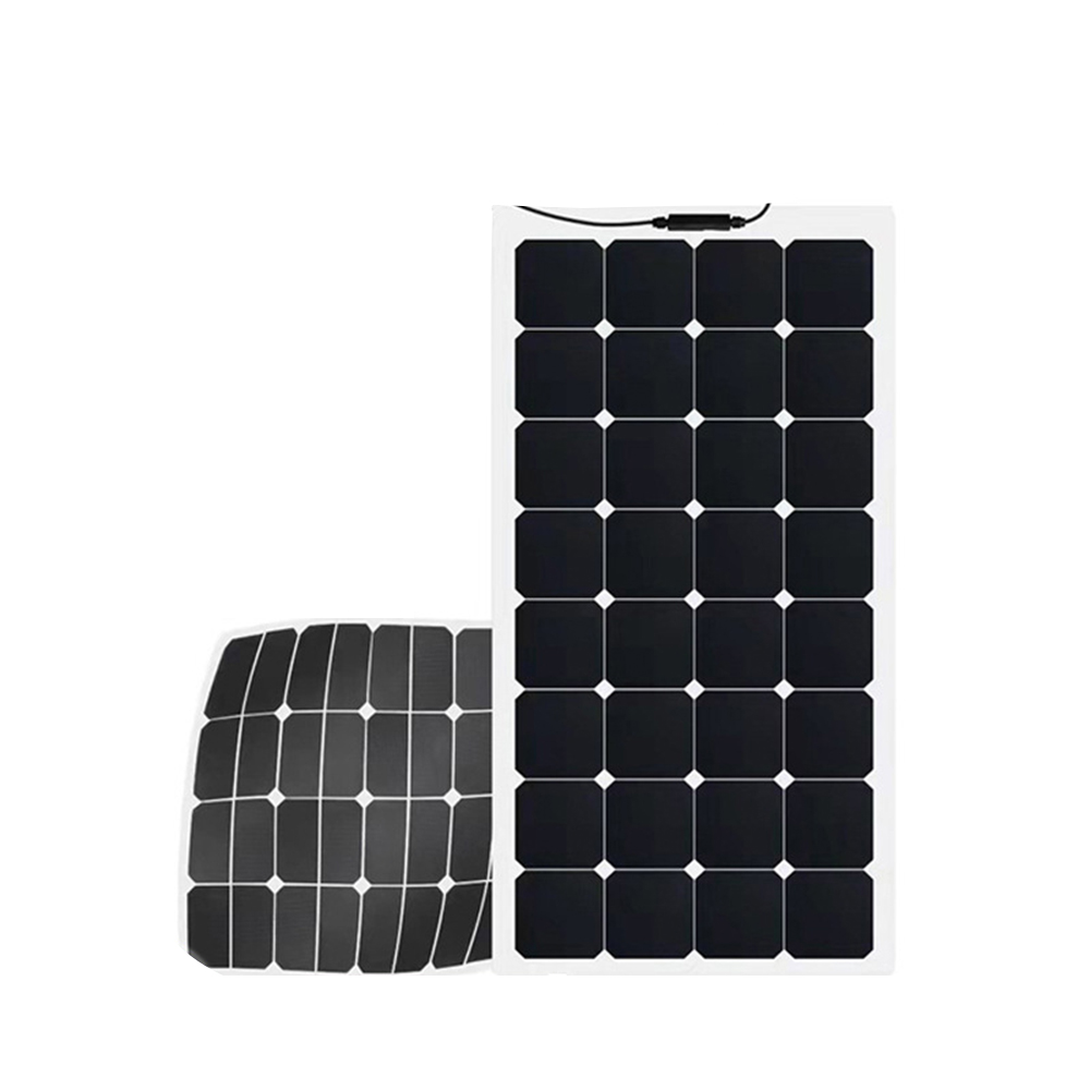 Super Quality 100W Flexible Solar PV Panel Thin Film Design Monocrystalline Silicon Material Sunpower Options for Sale
