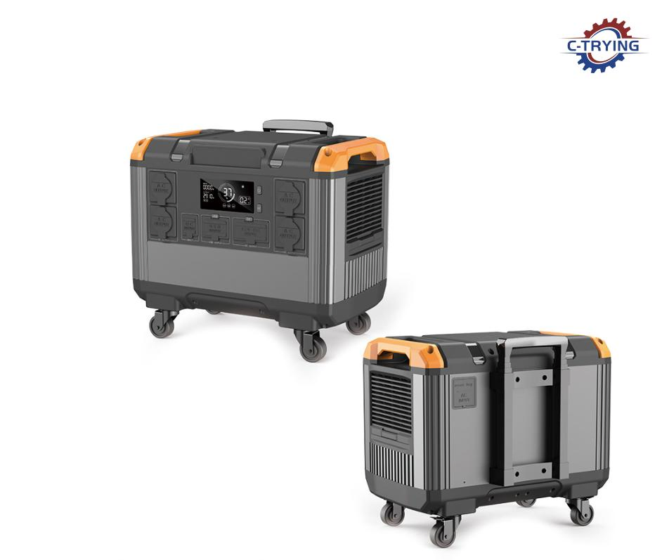 2688wh Capacity with 3X1000W AC Outlets Portable Solar Generator for Home Backup