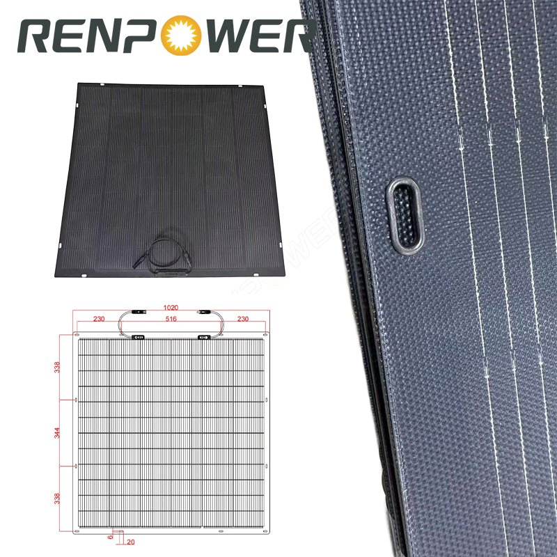 200W Bc Flexible Mono Solar Panel Kit for 12V Battery off-Grid RV Van