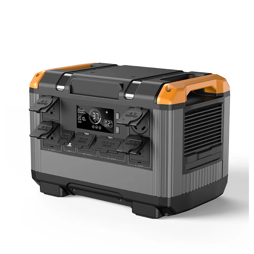 2688wh Capacity with 3X1000W AC Outlets Portable Solar Generator for Home Backup