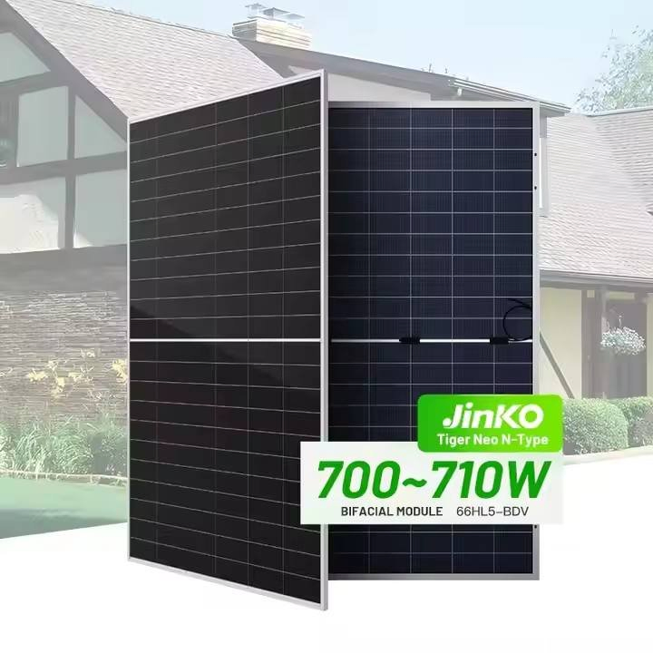 Jinko Solar Bifacial N Type 700 Watt 690W 710W 720W Solar Panel Perc Type with BIPV Wholesale From China
