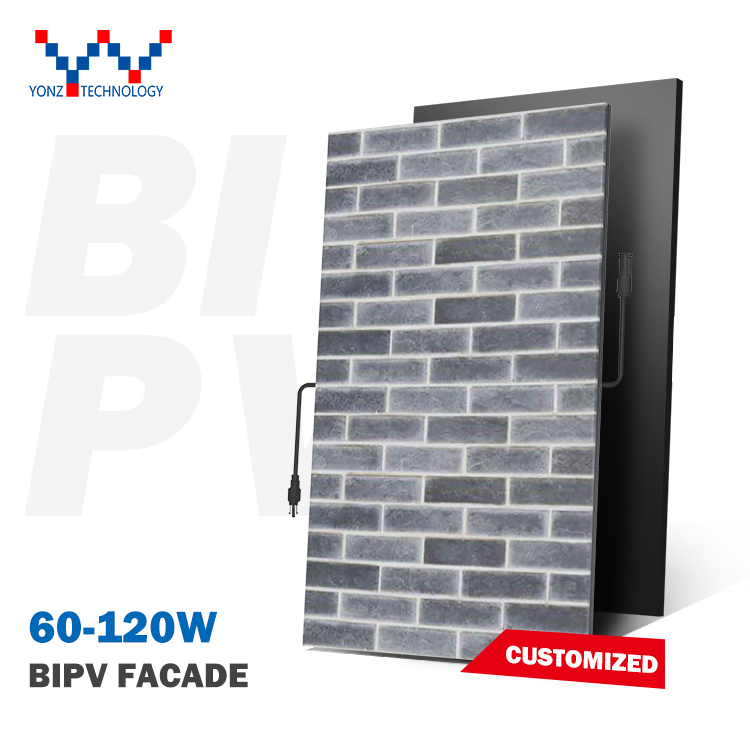 Yonz Top Quality Solar Glass Panel Bipv Facade Customizable Bipv Cdte Thin Film Solar Glass