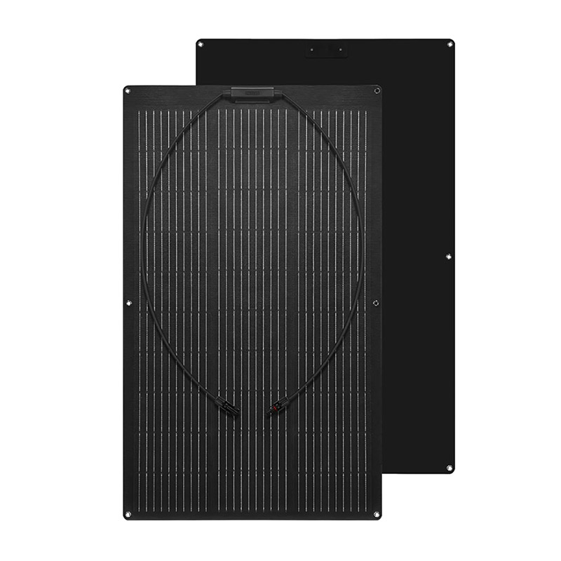 OEM Customized Solar Panels 50W 100W 200w Mono Flexible Solar Panel Thin Film Solar Panels Black ETFE for Roof Car