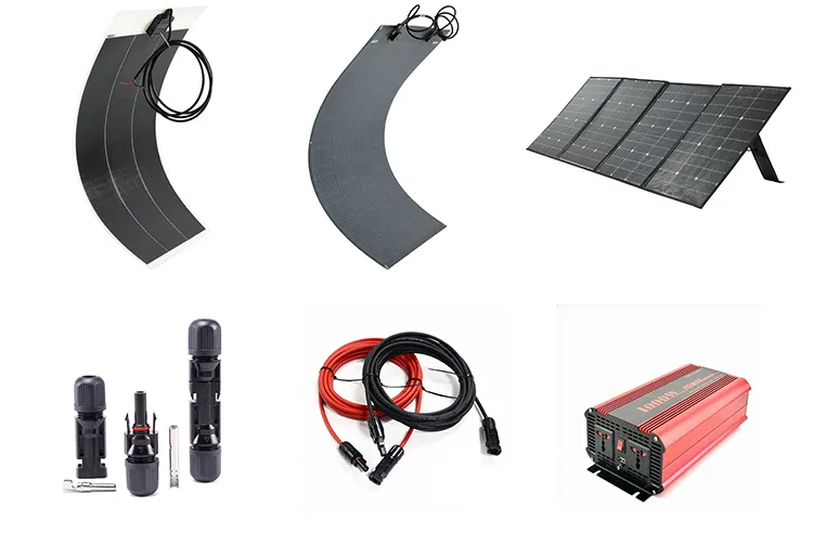 RV Solar Panel Kit with Inverter and Battery for Car, Marine and Caravan Car