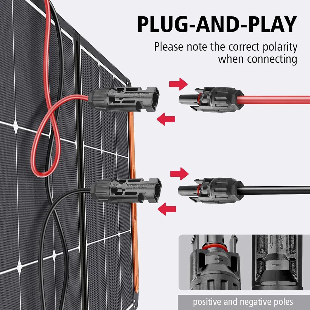 Solar Connectors Branch Parallel Adapter Cable Wire Tool Kit for Solar Panel