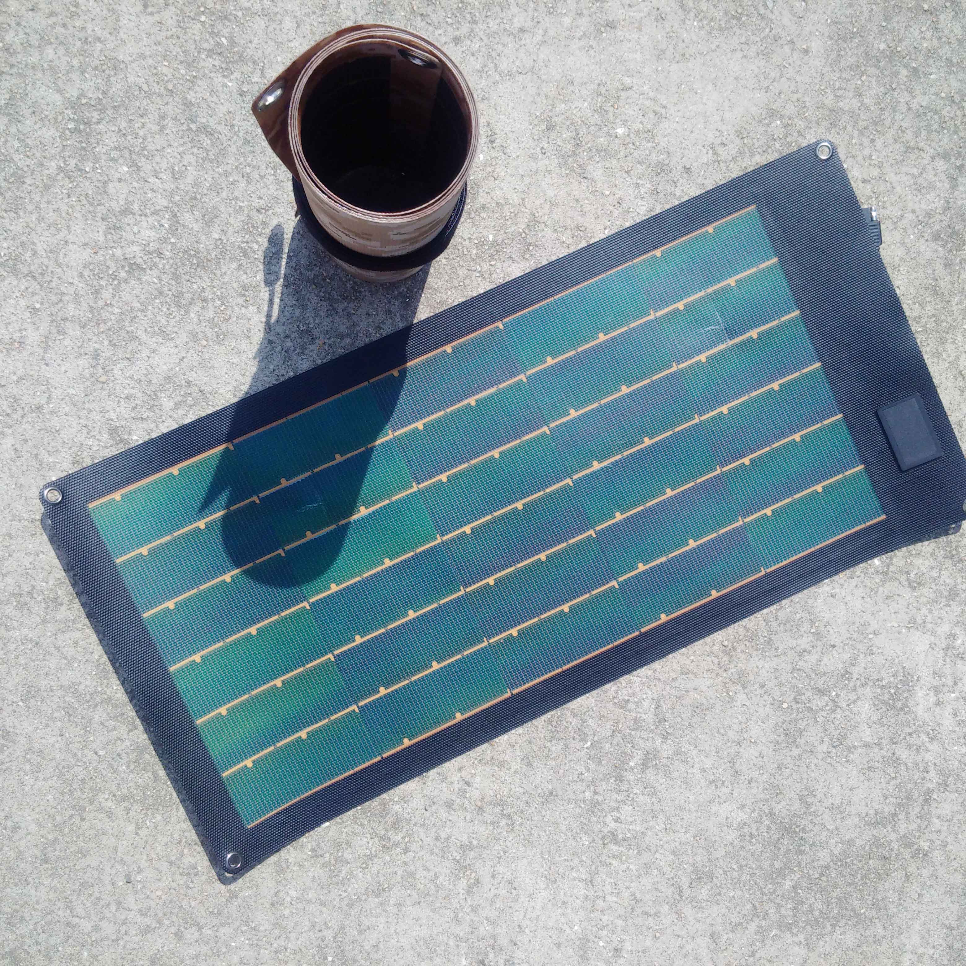 Customized Rollable Thin Film Bendable Solar Panel Charge for CIGS Solar Backpack Battery