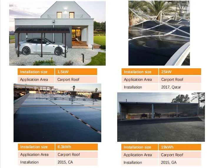 Flexible panel application on carport roofing case 3
