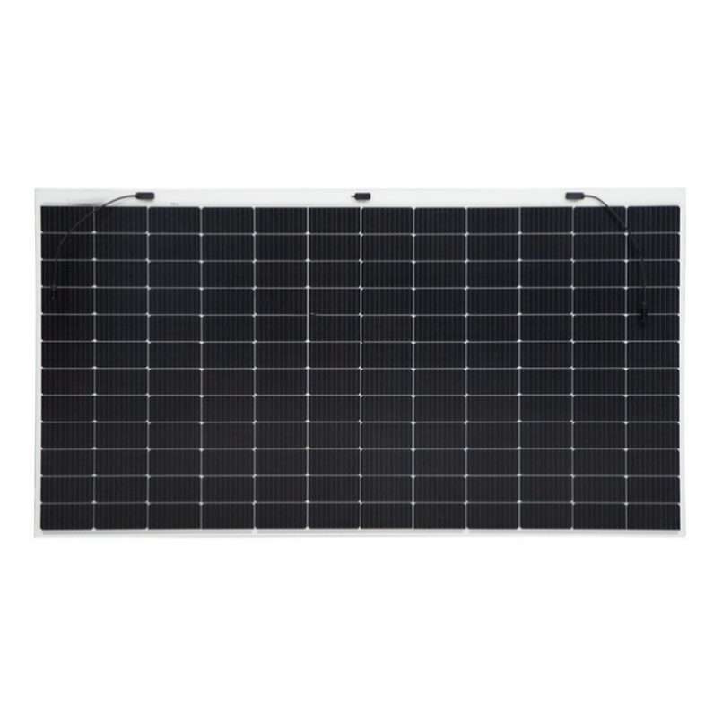520W Flexible Solar Panel Lightweight Monocrystalline Photovoltaic Solar Panel Half-Cell Frameless Glass Free PV Module for RV Marine Home Solar Systems