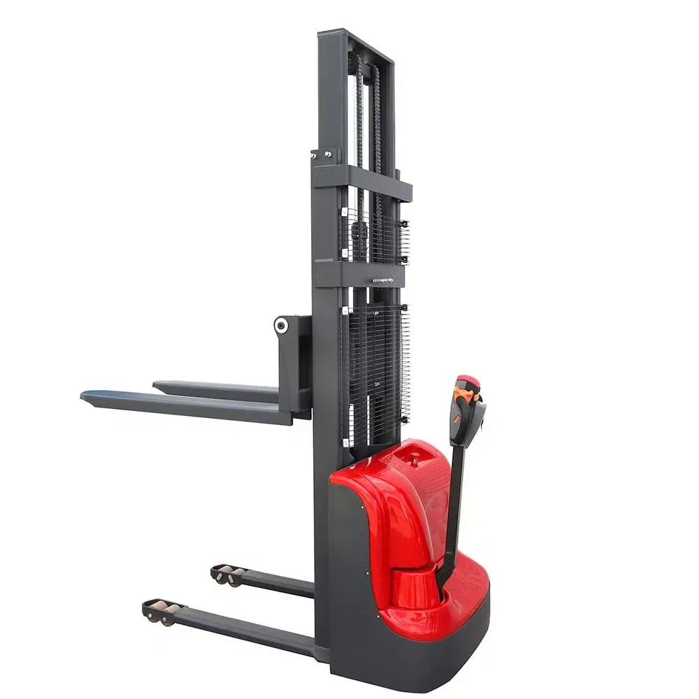 High-Performance Pedestrian-Operated Stacker with Steel and PU Wheels