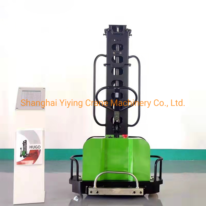 500kg 1000kg Self -Loading Electric Stacker Portable Auto Lift Pallet Forklift with Lithium Battery