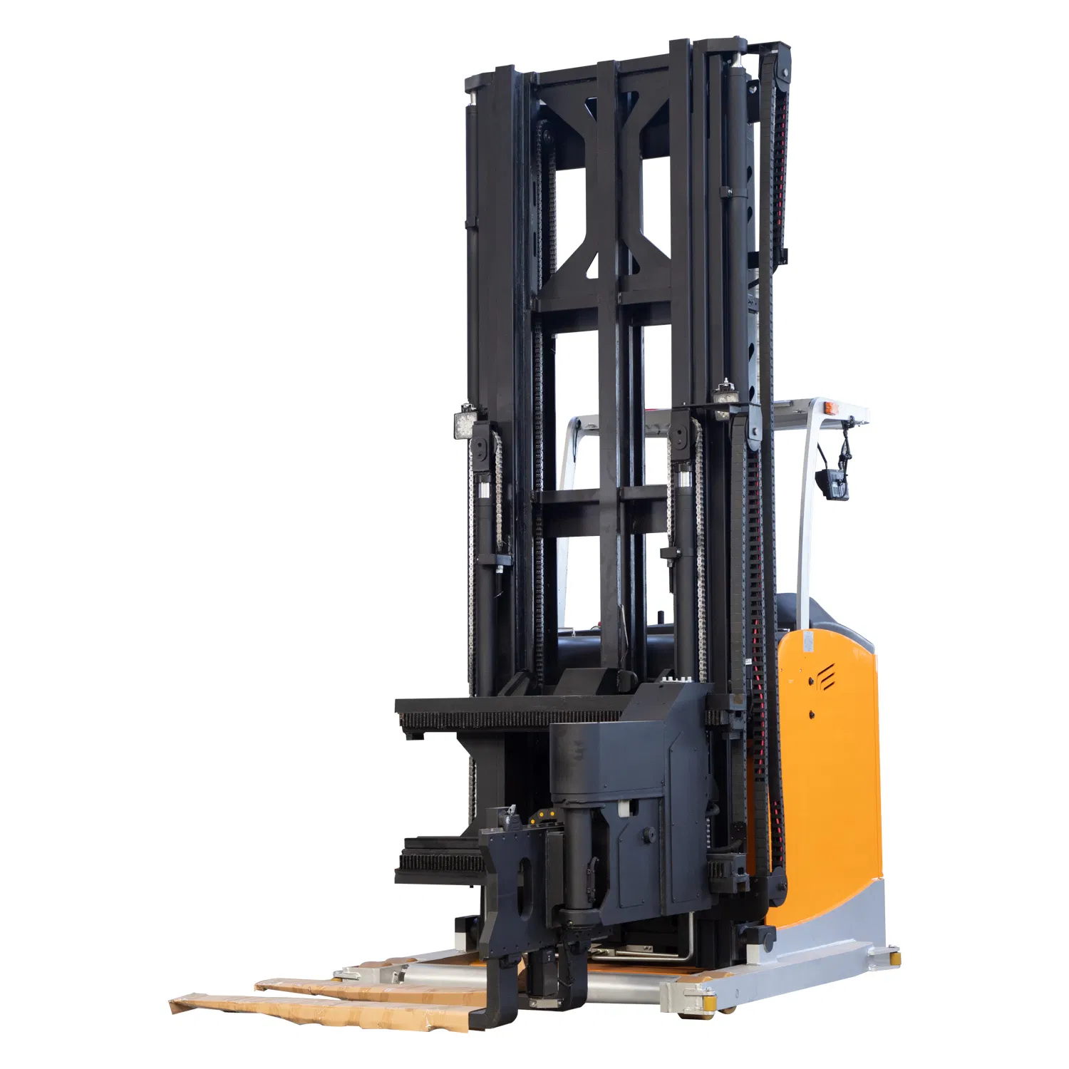Narrow-Lane 4 Direction 2000kg 1.5t 2ton 2.5ton 8m Multi Directional 4 Ways Forklift Electric Reach Truck with Lithium Lead Acid Battery Reach Forklift Truck