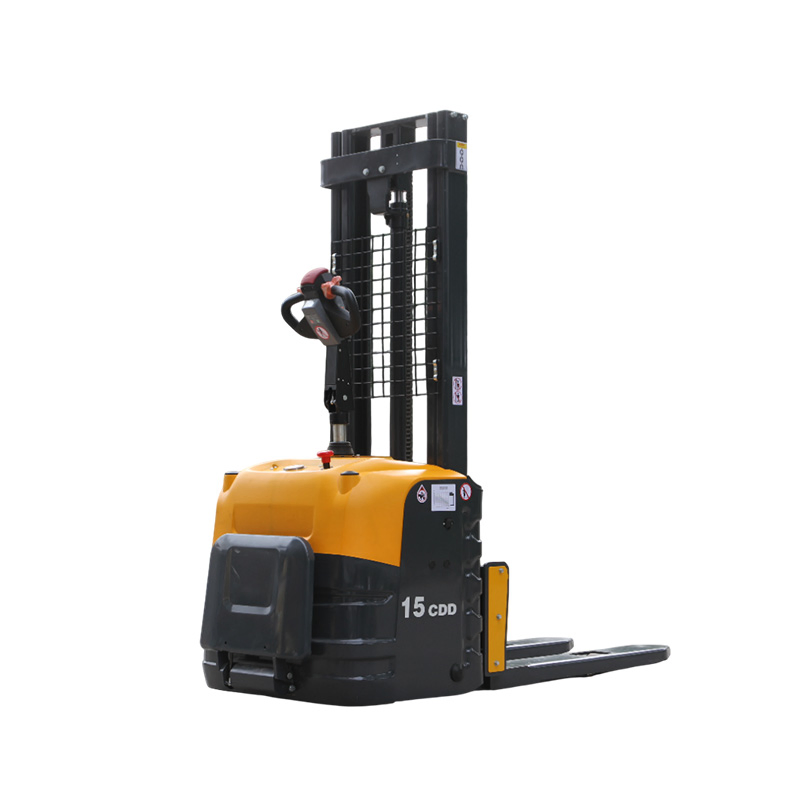 Standing Operation 1.5ton Relilift Lead Acid Portable Electric Pallet Stacker Price