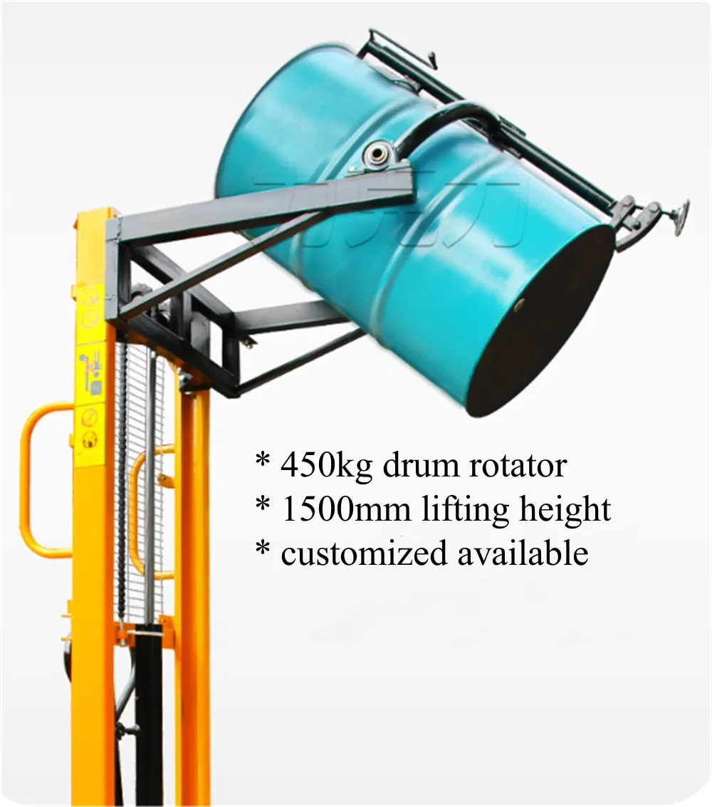 450kg Hydraulic Drum Lifter Drum Stacker Drum Mover Trolley Manual Drum Handler Da450