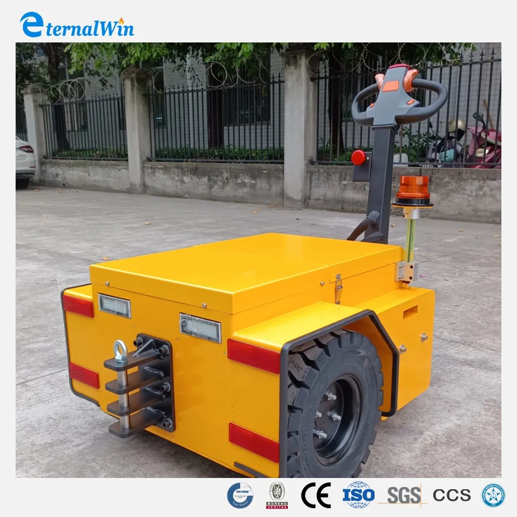 High Quality Mini Hand Tow Tractors 1.5 Ton Mini Tow Electric Tractor Trailer Tug for Material Handing