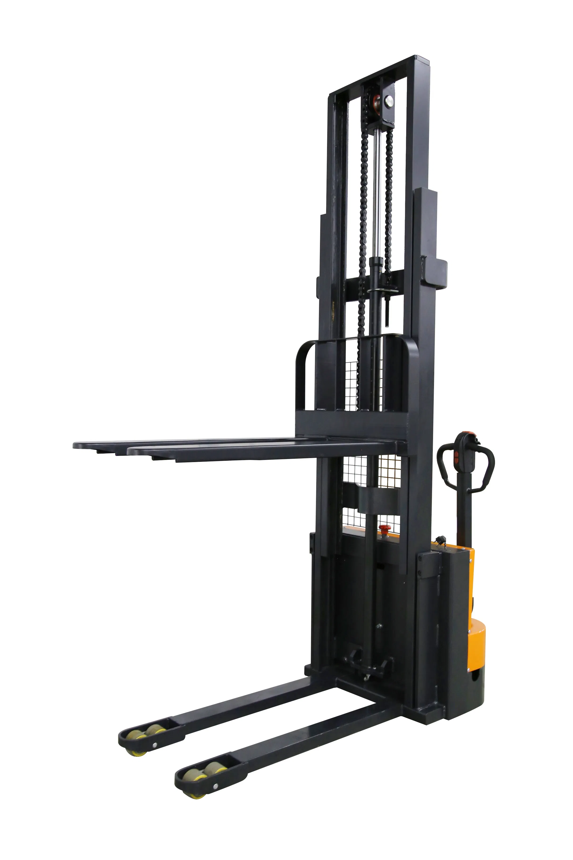 Electric Li-ion Stacker 1.5 Ton Pedestrian Fork-Over Type Electric and Manual Convertible