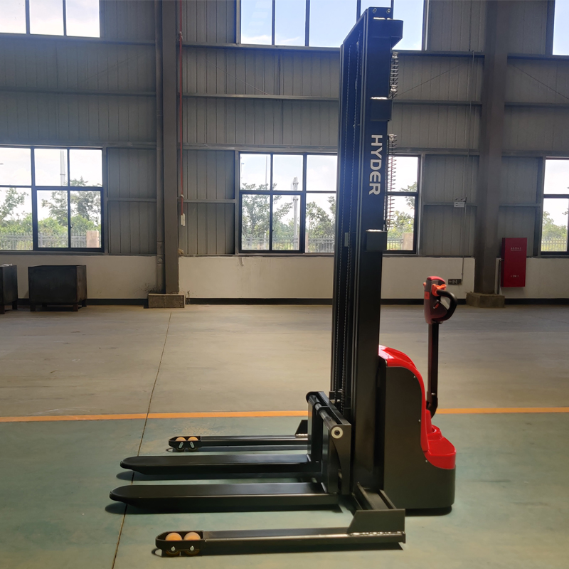 Hyder Factory Hydraulic 1.5ton 1500kg Full Electric Powered Walkie Pedestrian Pallet Stacker Electric Stacking