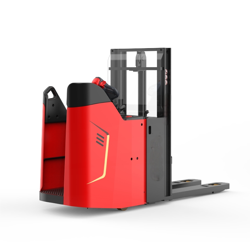 1.5ton 1500kg 2t 1800kgs 3m 4m 5.8m Full Counterbalanced Pedestrian Stacker Walkie Balance Pallet Stacker Forklift with CE