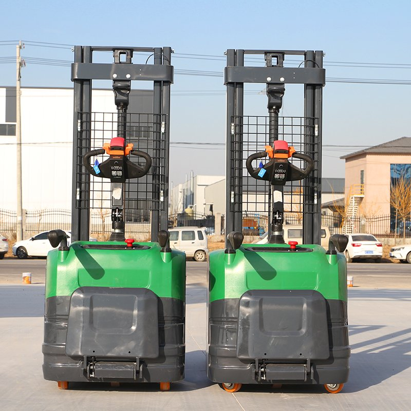 Hot Selling Self Loading Electric Lifting Stacker 1000kg 1500kg 2000kg Semi Electric Stacker Pedestrian Stacker