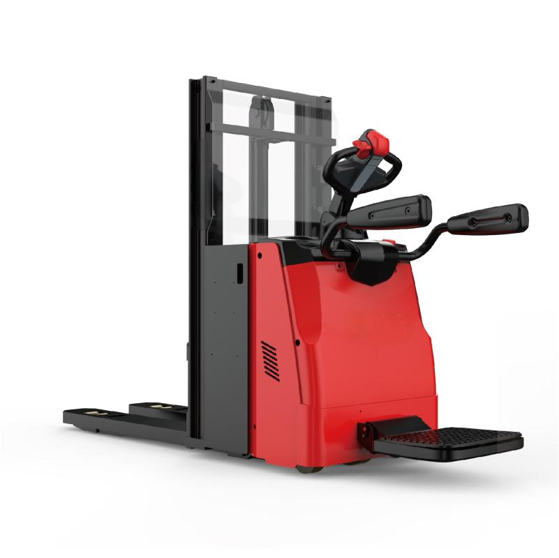 1.5ton 1500kg 2t 1800kgs 3m 4m 5.8m Full Counterbalanced Pedestrian Stacker Walkie Balance Pallet Stacker Forklift with CE