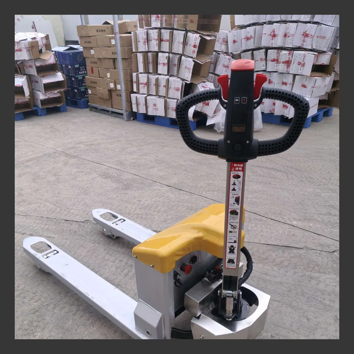 Factory Direct Walking Electric Hydraulic Pallet Truck Factory Transpalette Electrique 2 Ton Heavy Duty High Lift Pallet Jack