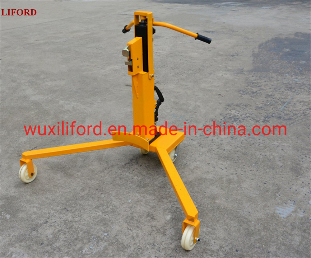 350kg Factrory Price Hydraulic Drum Carrier Hand Push Foot Pedal Drum Handler Dt350c