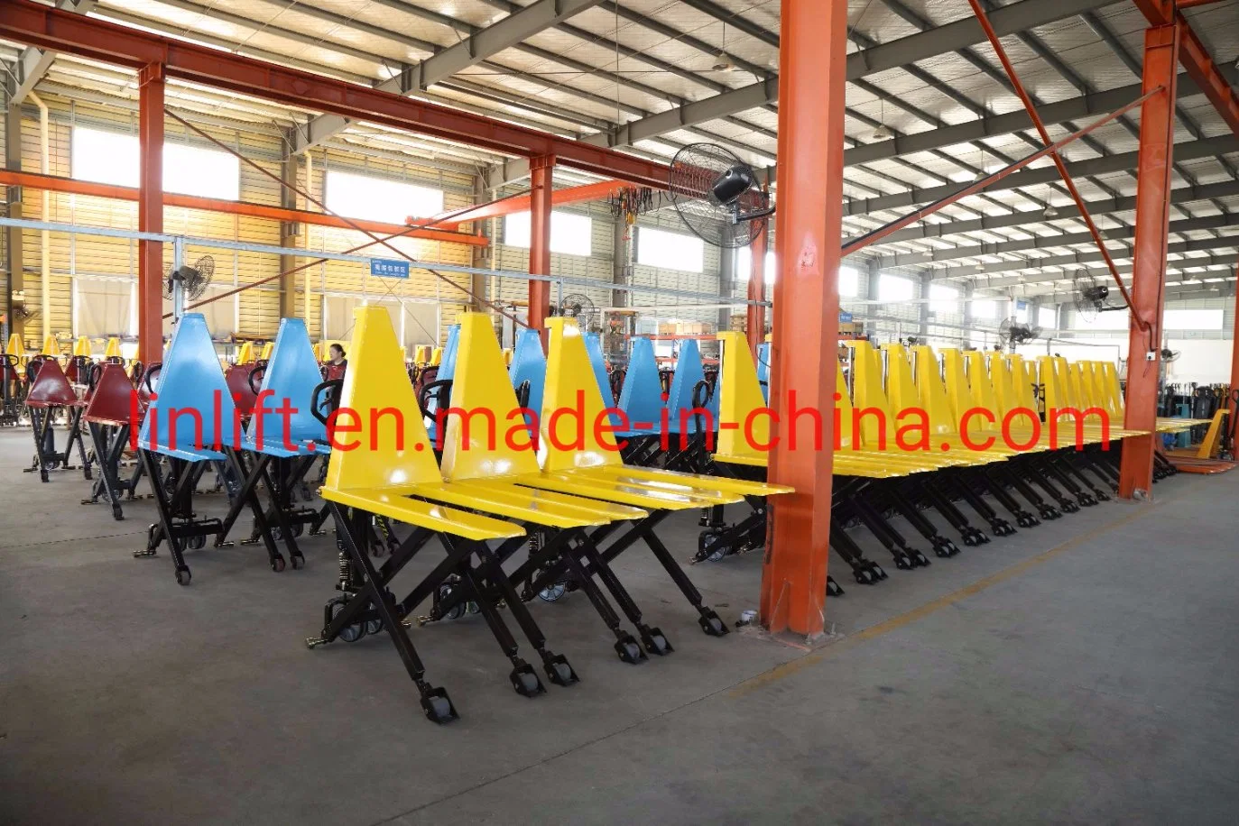 Dgb1c 1-Way 1170mm Fork Length 4-Wheel Tools High Lift Pallet Truck