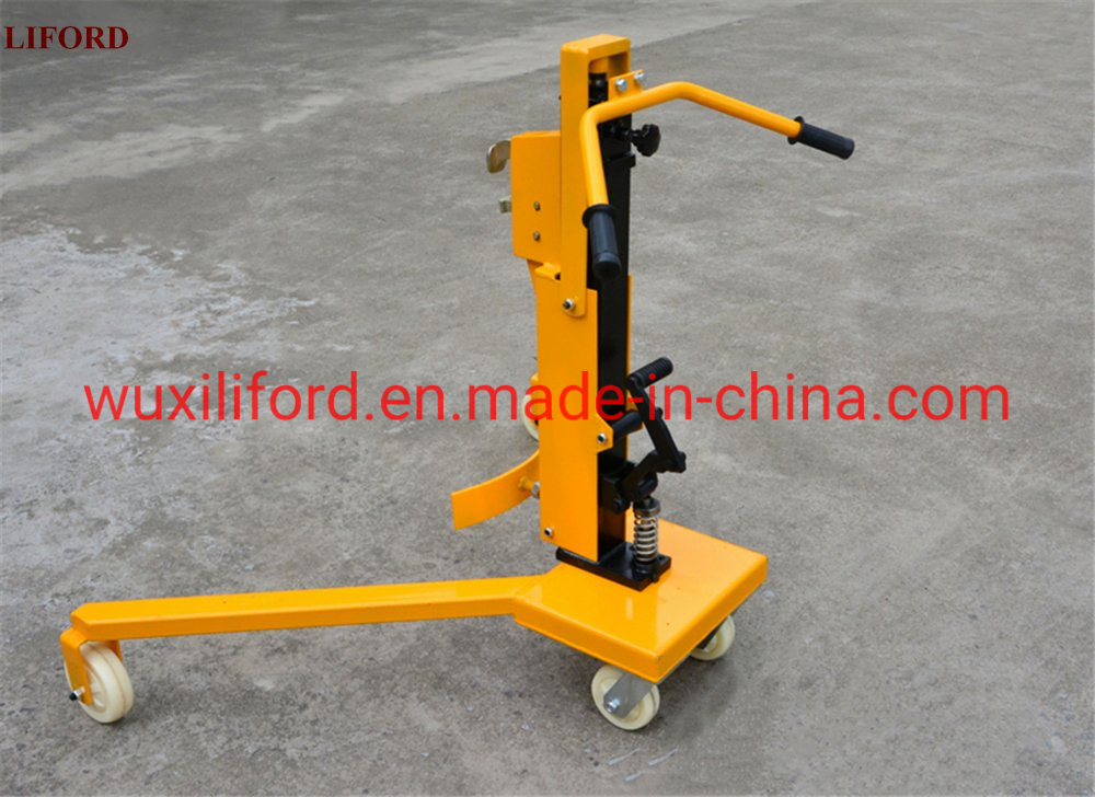 350kg Factrory Price Hydraulic Drum Carrier Hand Push Foot Pedal Drum Handler Dt350c