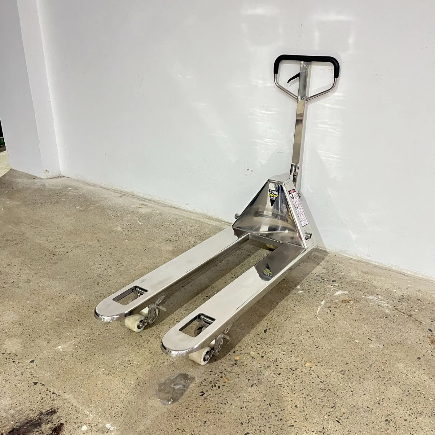 Hot Sale Food-Grade Stainless Steel Pallet Truck with Rust-Resistant Finish
