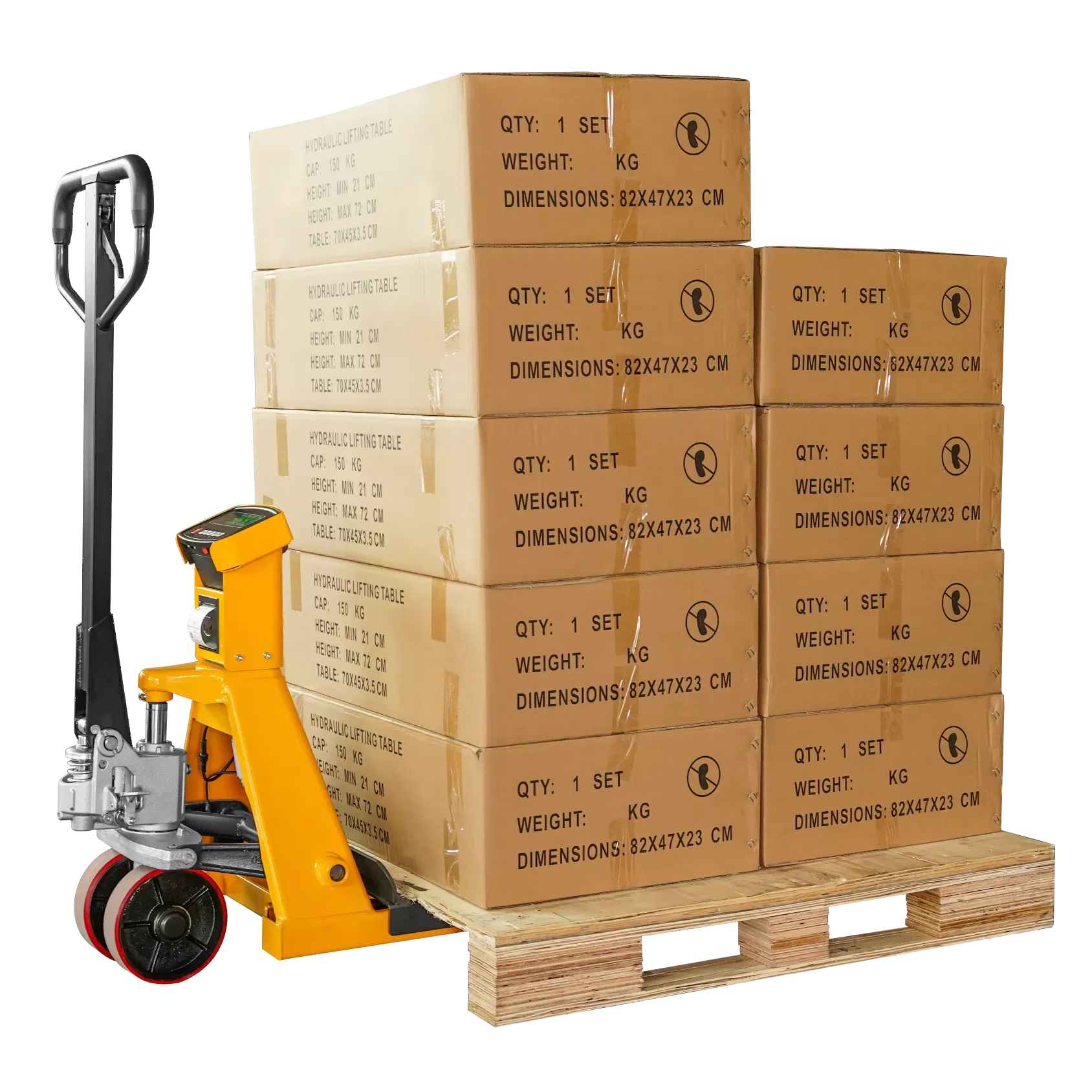 Heli 2000kg 2500kg Pallet Jack Weighing Scale Pallet Truck with Printer