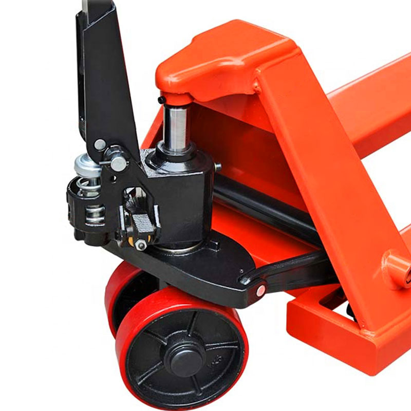 Ce TUV Df Hand Foldable Pallet Truck Rubber Wheels Scale Parts, High Lift Hydraulic Pump 2 4 5 Ton Hand Pallet Truck