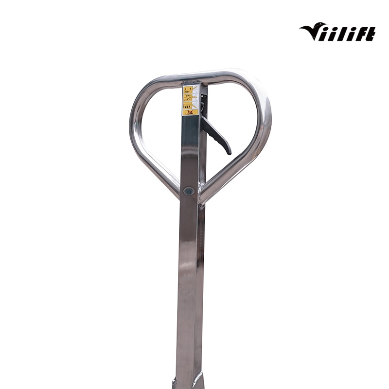 Stainless Steel Pallet Truck with Hydraulic Jack, 500kg-2000kg Load, Chemical Resistant