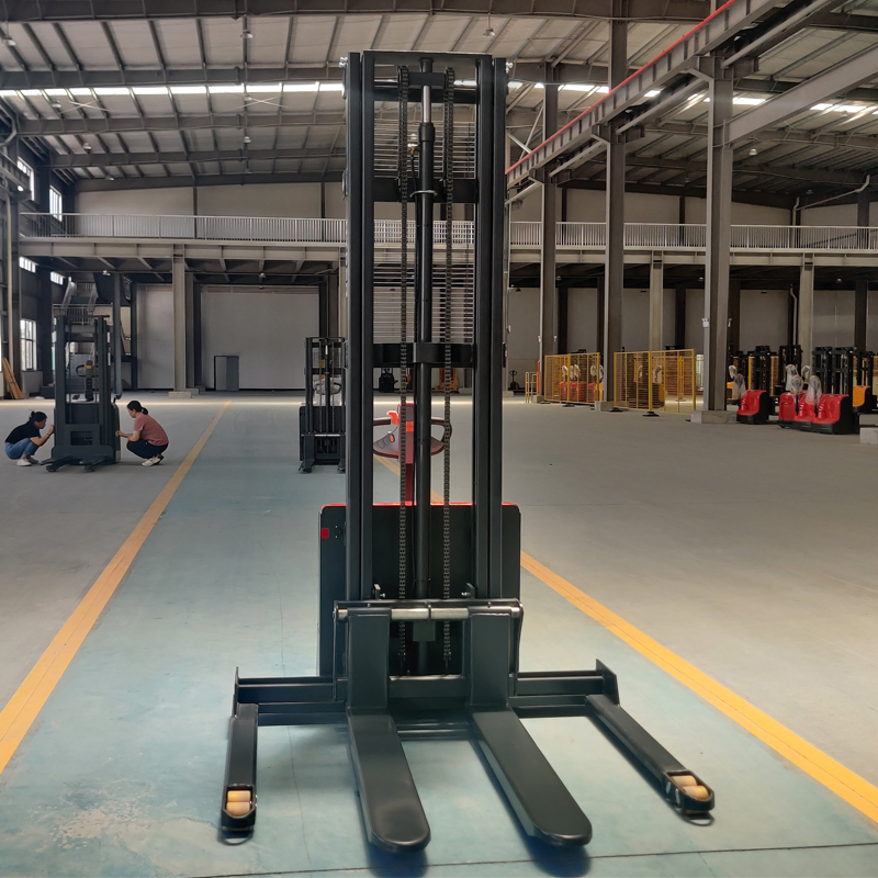 Hyder Factory Hydraulic 1.5ton 1500kg Full Electric Powered Walkie Pedestrian Pallet Stacker Electric Stacking